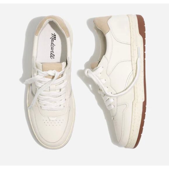 Madewell Shoes - Madewell Court Sneakers White Leather Unisex Sz 6.5 Womens 5 Mens Casual MC696